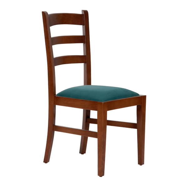 Green leather chair