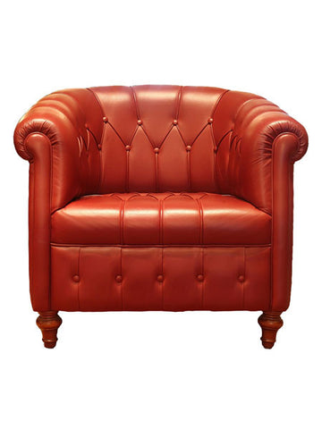 Leather cozy red maple
