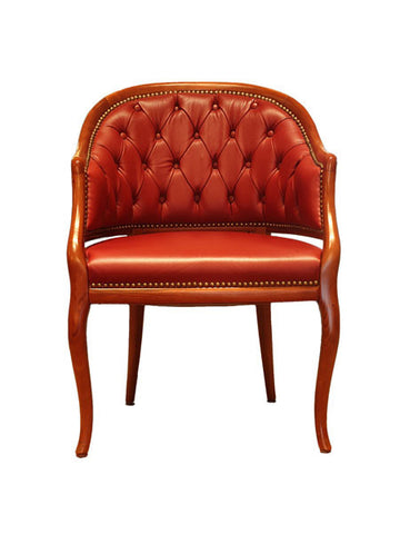 Traditional red sofa